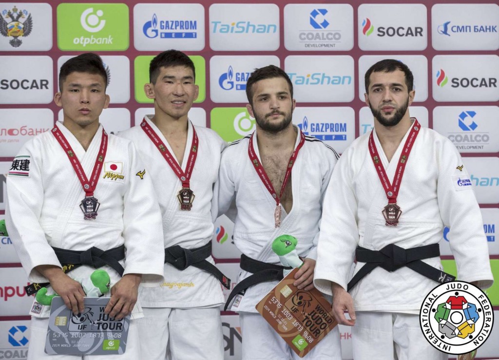 -60kg medalists of Ekaterinburg Judo Grand Slam 2019