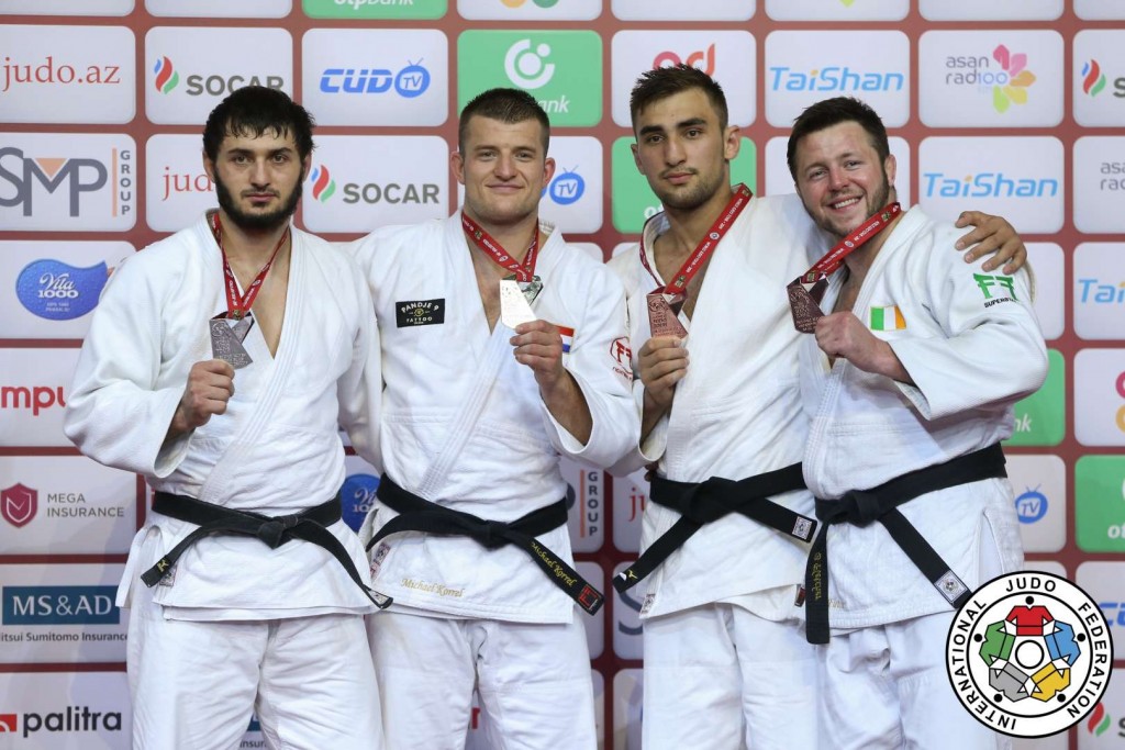 -100kg medalists at Judo GRAND SLAM BAKU 2019
