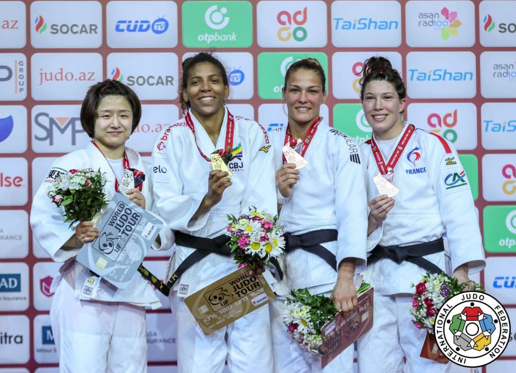 -57kg medalists at Judo GS BAKU 2019
