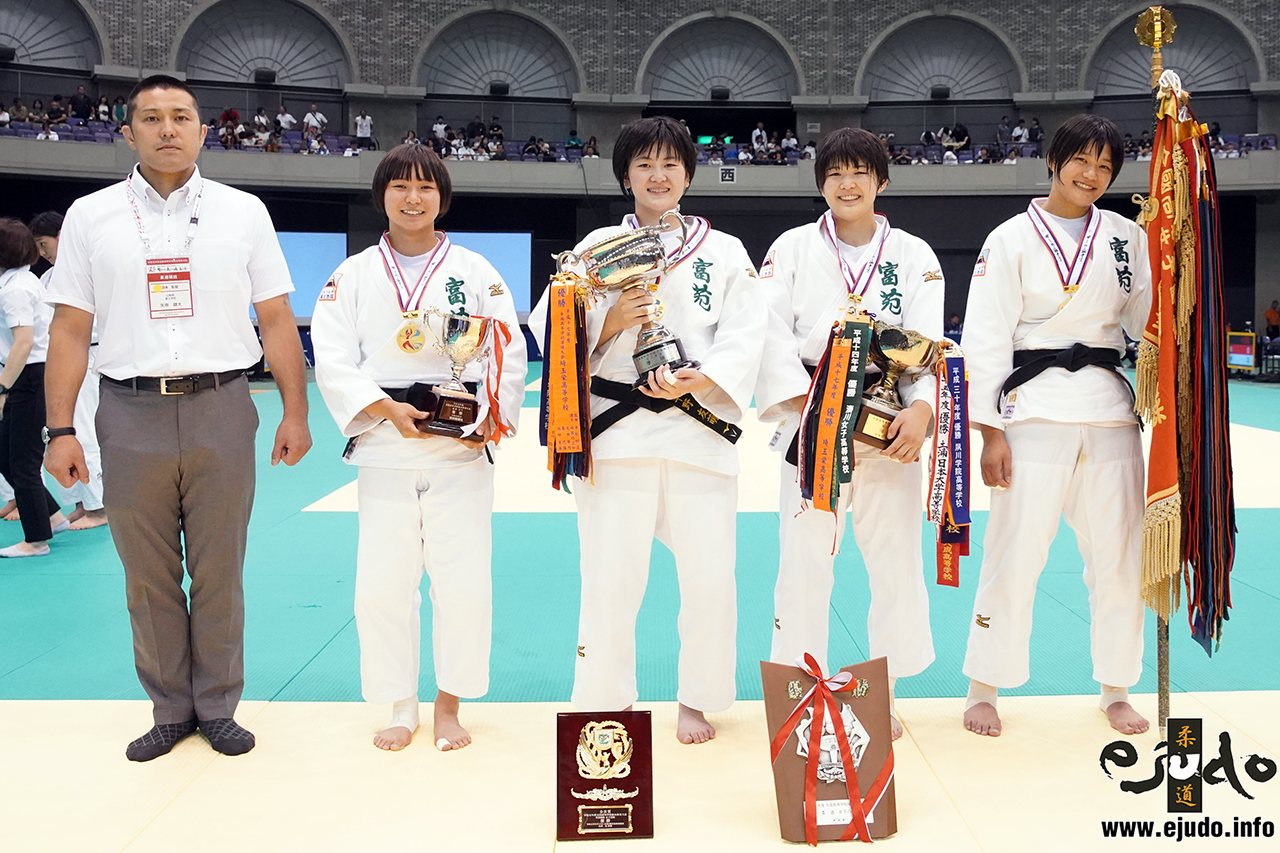 第68回インターハイ柔道競技 女子団体試合全試合結果 決勝まで 柔道サイト Ejudo Lite