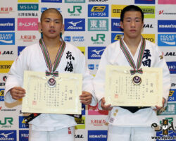 66kg級上位入賞者。左から準優勝の滝本大翔、優勝の福田大和