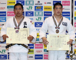 81kg級上位入賞者。左から準優勝の鎌田直人、優勝の大竹龍之助