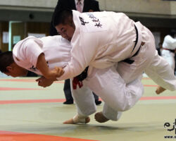 90kg超級2回戦、グリーンカラニ海斗(日体大荏原高3年)が甲木碧(木更津総合高1年)から大外刈「一本」。