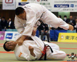 90kg超級2回戦、中村雄太(東海大仰星高2年)が野村陽光(埼玉栄高1年)から小外刈「技有」