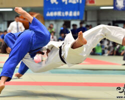 2回戦、東洋大の中堅友田皓太が筑波大・関根聖隆から内股「一本」