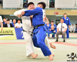 決勝、筑波大の次鋒田嶋剛希が東海大・清水拓実から大内刈｢技有」