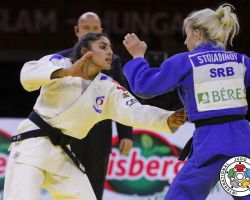 <strong>シリーヌ・ブクリ(フランス)<br>
BOUKLI Shirine</strong><br>
22歳 1999/1/24<br>
WR:10位 組み手:右組み<br>
得意技:右大腰、右釣腰、隅返<br>
使用技:右釣込腰、右足車、右内股、右大外刈、右小外刈、左小外刈、右支釣込足、浮技<br>
寝技得意技術:「ネクタイチョーク」、「シバロック」<br>
<i class="fas fa-external-link-alt"></i> <u>続きを読む</u> シリーヌ・ブクリ(フランス) BOUKLI Shirine